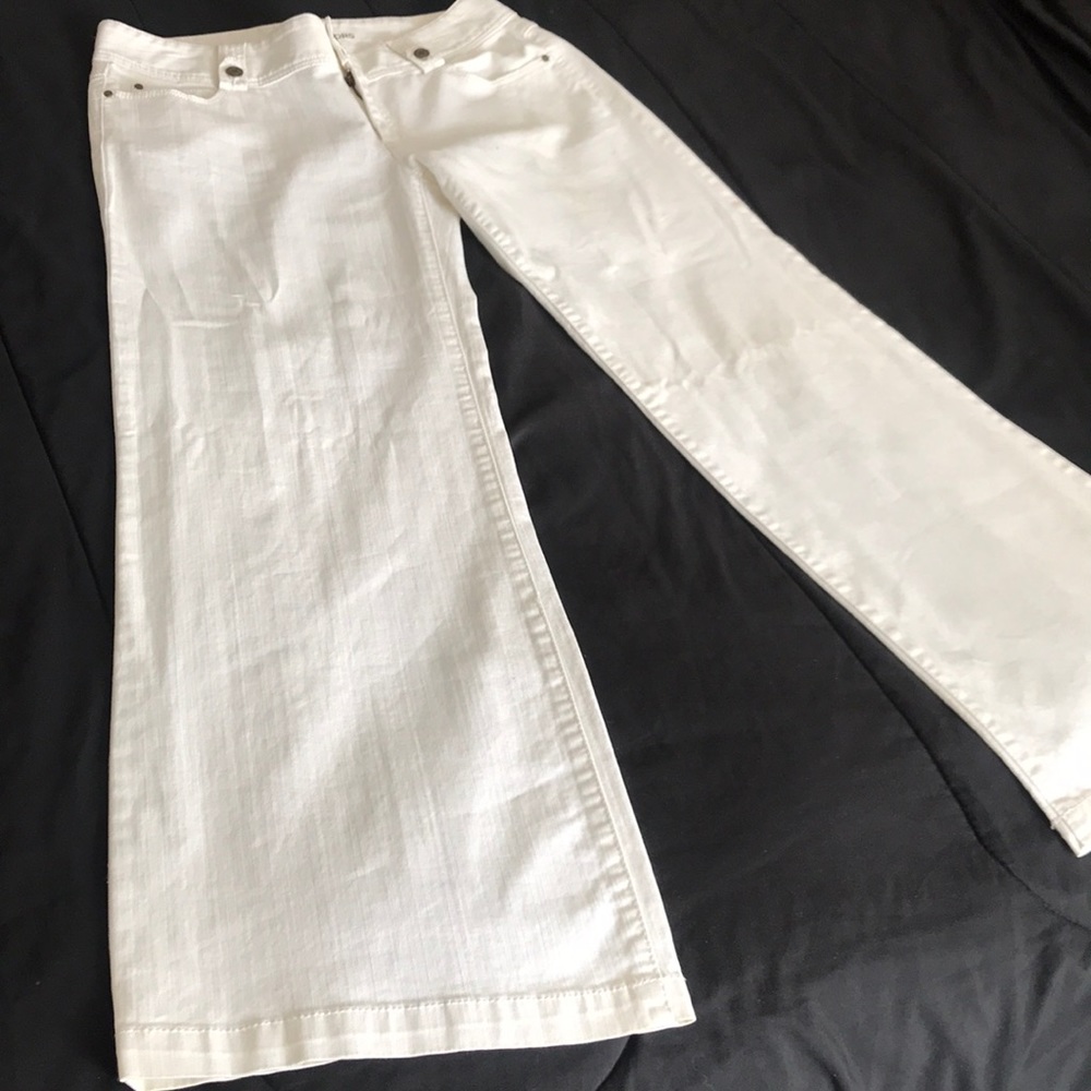 White Denim Flare Michael Kors Pants